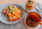 白身魚のオレンジスライスジャムソースソテー