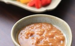 オリーブオイルでにんにく味噌